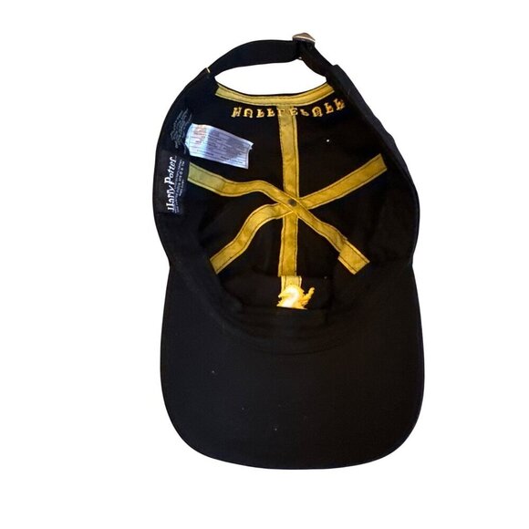 Harry Potter Hufflepuff Adjustable Black Baseball Cap - One Size Fits Most - Picture 4 of 5